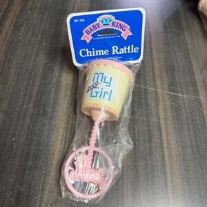 Vintage Baby King Chime Rattle My Girl Carousel New in‎ Package 1990